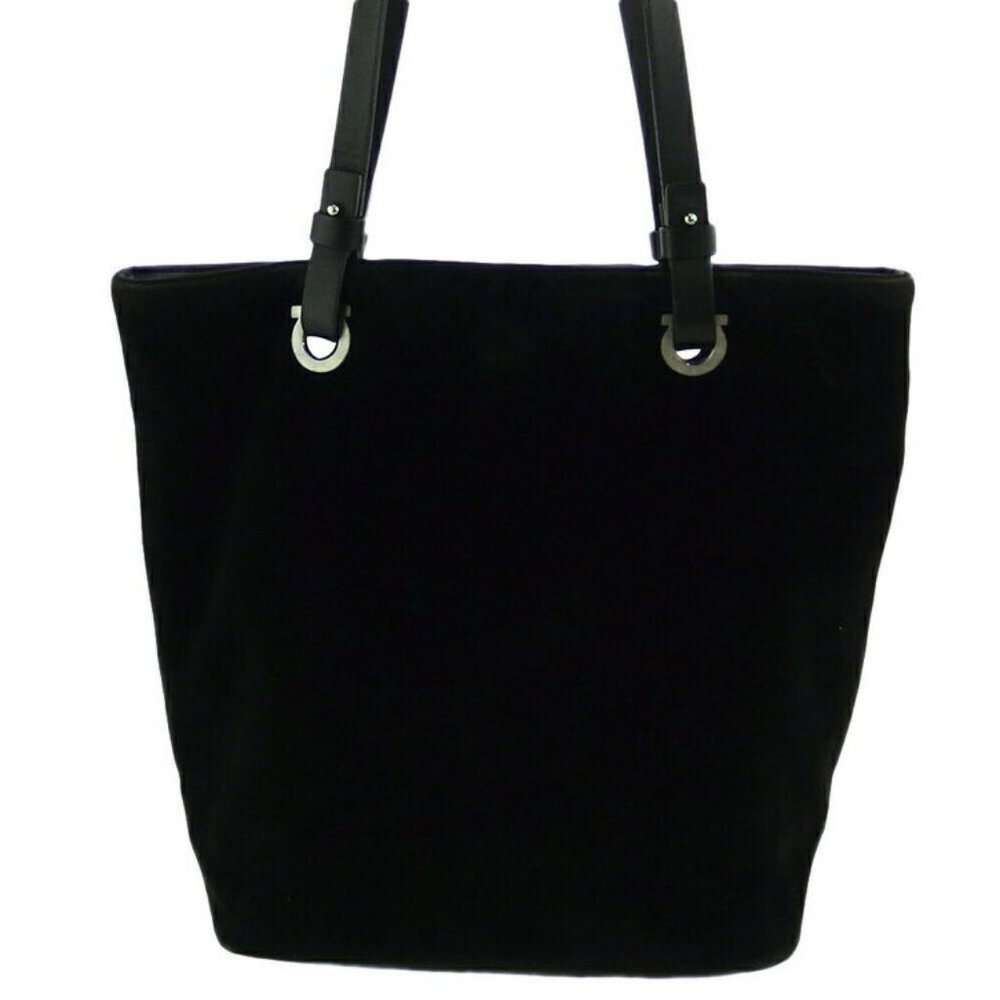 Salvatore Ferragamo Tote Bag Gantini Velora ~ Leather Auth